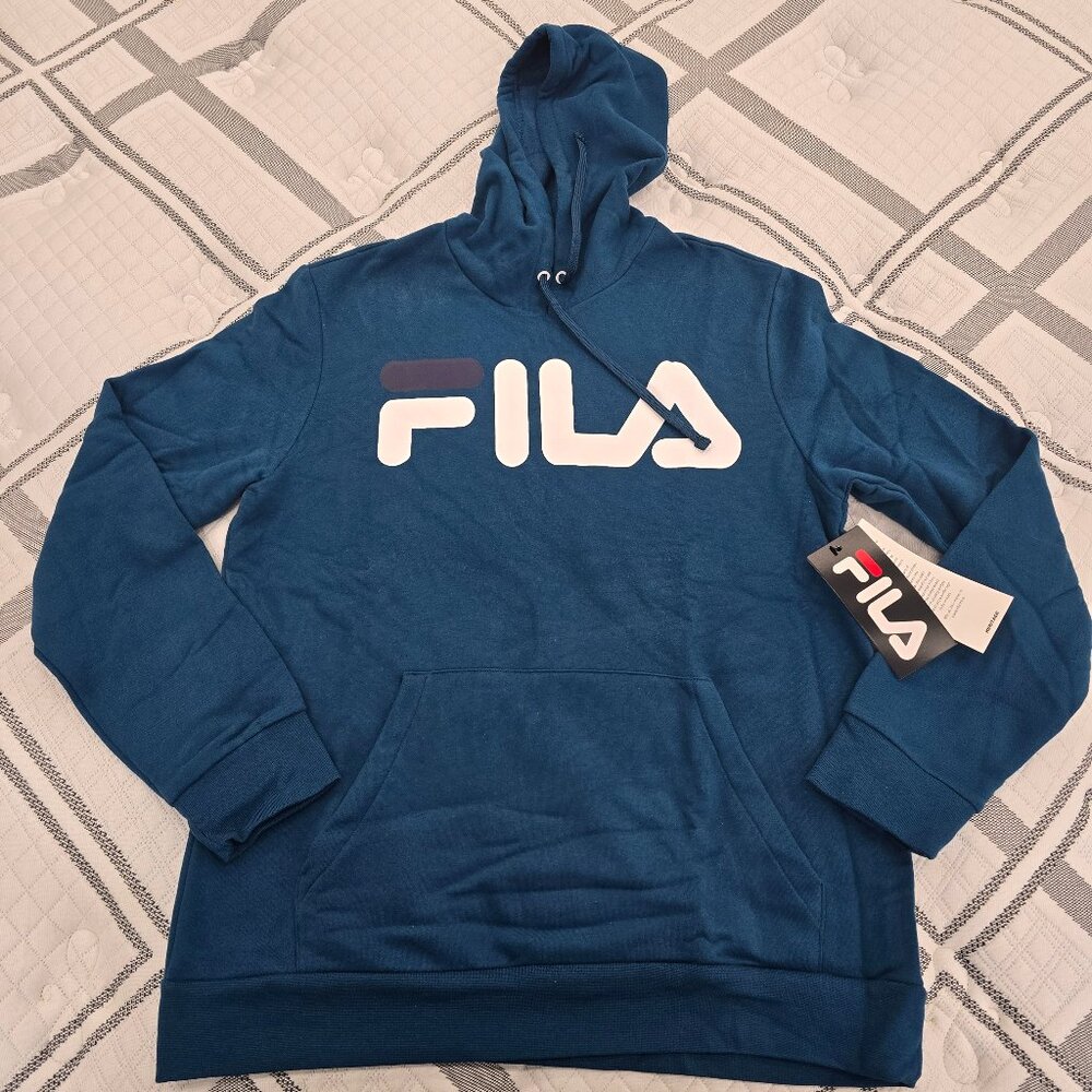 Fila Men's Casual Hoodie W Logo Printed On The Chest Size Medium
